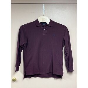 Polo Ralph Lauren Long Sleeve Men's Shirt Red with Pony Logo Size Large